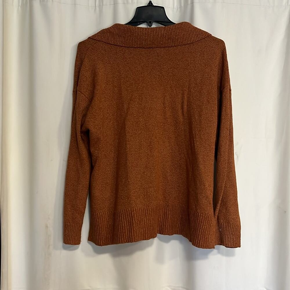 Ava & Viv Burnt Orange Sweater, Size XXL - Picture 3 of 7